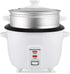 OVENTE Electric Rice Cooker, 10 cups Cooked (5 cups Uncooked), White, with Food Steamer Basket & Automatic Keep Warm