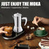 12 304 600ml 20oz Cup Thickened Stainless Steel Moka Pot Stovetop Espresso Maker Cafeteras Italian Percolator Espress