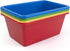 Humble Crew Toy Storage Bins for Kids, Set of 4, Small, Primary Colors, Sturdy Plastic Storage Bins