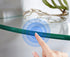 3 Pack Kingrol Glass Bathroom Shower Shelves, Extra Thick Wall Mounted Shelves, Clear Floating Corner Shelves