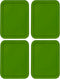 Replacement Lid for Pyrex Plastic Green Cover, 3 Cup (5.75" x 7.75") Bowl Rectangle 7210-PC (4-Pack)