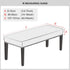 Lebaley Waterproof Stretch Bench Cover Quilted Pattern, Elastic Rectangular Bench Seat Cover, Washable Bench Slipcover