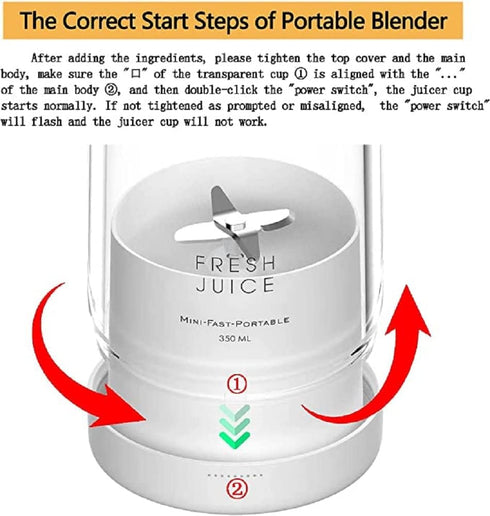 Personal Size Blender, Fresh Juice Portable Blender for Smoothies, Wireless USB Rechargeable, Pink