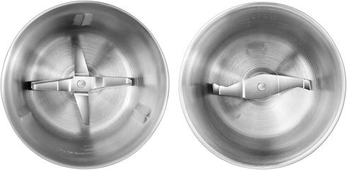 Secura Stainless Steel Replacement Bowl Set for Electric Coffee and Spice Grinder Model SP-7412, 2 Bowls