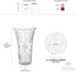 Royal Imports Clear Acrylic Flower Vase Decorative Centerpiece for Home or Wedding - 9" Tall, 4" Opening, Non-Breakable