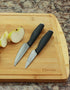 Cestari Charcuterie Board Accessories - 3 Inch Ceramic Paring Knife with Sheath, Black Mirror Finish Blade