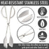 Stainless Steel Buffet Tongs Set of 2, 10.3'