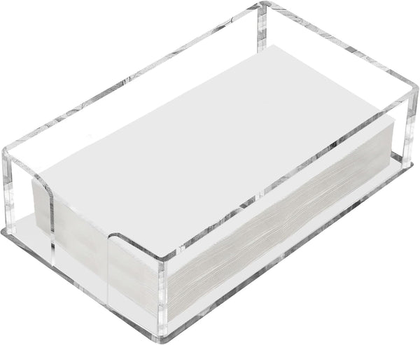 Fengzhe Acrylic Guest Towel Napkin Holder, Clear Bathroom Paper Hand Towels Storage