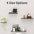 2 Pack 12" MKO Floating Shelves for Wall, Metal Wall Mounted Shelf for Bathroom, Bedroom, Living Room, Kitchen, Little