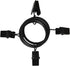 40 Pack Curtain Rings with Clips, Drapery Clips with Rings, Fits up to 1 in Curtain Rod, Black