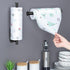MGahyi 13.2 inch Paper Towel Holder - Wall Mount, Self Adhesive or Drilling, Stainless Steel Rack (Black, 2*Rectangle)