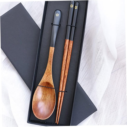 1 Set Chinese Portable Wooden Style Chopsticks, Reusable Cutlery for Party, Picnic, Dinner Tableware