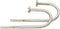 Meriville Decorative Satin Nickel End Cap Window Curtain Holdbacks Set of 2 for Draperies, 9" Wide