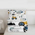 Set Set Set 2Pcs 1 Feelyou Cartoon Car Kids Comforter Construction Bedding for Boys Toddler Decor Equipment Trucks