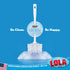 2 Pack, LOLA Classic Toilet Brush, Durable Fiber Stiff Bristles, Compact Size, Non-Scratch, Long-Lasting