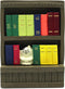 RAQWI Cute Mini Cat Bookshelf Statue, Tiny Bookcase Ornament for Living Room, Bedroom,