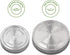 Mason Jar Lifestyle 5 Pack Stainless Steel Storage Lids - Heavy Duty Caps for Wide Mouth Jars, Airtight Design