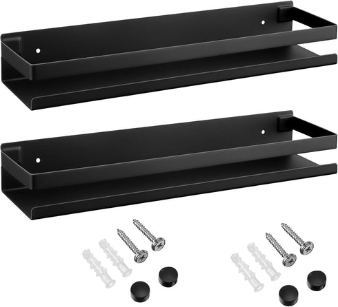 Lallisa 2 Pieces Stainless Steel Shelf Bathroom Shower Floating Shelves Wall Mounted