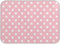 Pink White Polka Dot Dish Drying Mat for Kitchen Counter, 18 x 24 Inch Absorbent Microfiber Drainer Mat