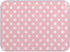 Pink White Polka Dot Dish Drying Mat for Kitchen Counter, 18 x 24 Inch Absorbent Microfiber Drainer Mat