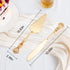 Cake Knife and Server Set for Wedding, Gold Cake Cutting Set, Elegant Knives Cutter Set, Pie Servers, Bridal