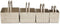 RSVP International Endurance Biscuit Cutters, Set of 4, Rippled Square, Stainless