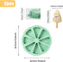 Silicone Scone Pan, 2 Pack Nonstick Cake Molds Triangle Baking Mold for Pizza Slices, Brownies Muffins, Cheesecake, Pastry, Cornbread, Green/8 Cavitives by QELEG