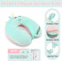 Set urnexttour Neck Travel Pillow for Kids, Unicorn Airplane Memory Foam Pillow with Cute Sleep Mask & Earplugs