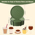 TLitdr Set 6,Hot 6pcs) Coasters of or Cold Drink Coasters with Holder,Modern Style Coffee Table Coaster,Suitable