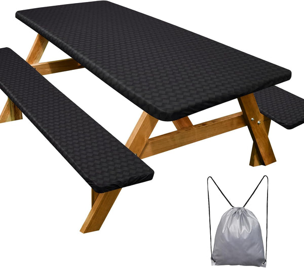 Play Tailor Picnic Table Cover with Bench Covers Camping Essentials Waterproof Windproof