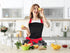 Black Lace Flirty Apron with Pocket, Retro Sexy Cooking Pinup Apron for Women
