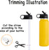 5 PCS Miracredo Replacement Straws for Hydro Flask Wide Mouth Bottle, Fit Takeya, Includes 2 Straw Cleaner Brushes