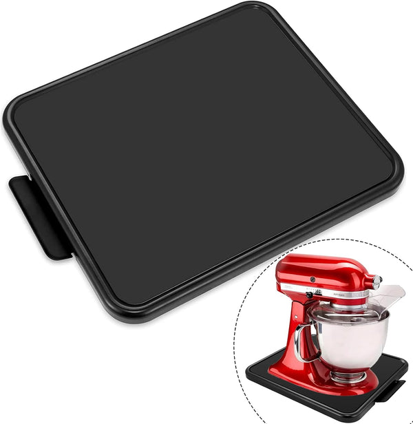 Kitchen Appliance Sliding Tray - Coffee Maker Rolling Tray for Kitchenaid Mixer, Toaster, Blender Storage (Steel)