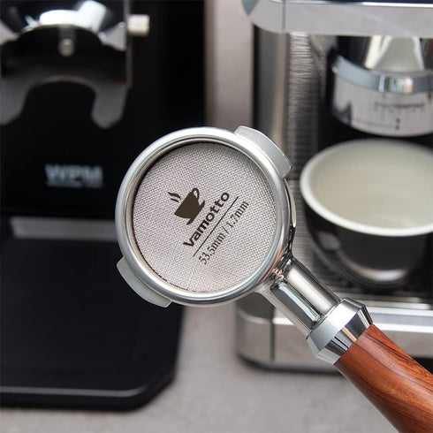 53.5mm Espresso Puck Screen, 316 Stainless Steel Espresso Shower Screen Professional Barista Espresso Portafilter Screen for Espresso Portafilter Filter Basket with 1.7mm Thickness 100 m