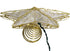 Kurt Adler UL1881 Gold Reflector Star Treetop, 10 Light, 8.5-Inch
