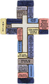 Inspirational Resin Wall Cross | Encouraging Words for Teenage Boys | Great Gift for 8th Grade Graduation, Confirmation