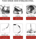 4Pcs Stainless Steel Tea Balls for Loose Leaf - Tea Infusers with Chain Hook and Saucer (Silver)