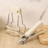 Hot Plate Gripper, UNOSCHRIM Stainless Steel Bowl Clip Set, 2 Piece Folding Hot Dish Plate Clip, Off-white