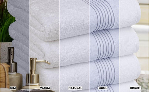 6 Pack Set, (27 54 Inches) 100% Utopia Towels Bath Towels x Ring Spun Cotton, Quick Dry, Highly Absorbent, Soft Feel