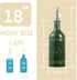 18 oz Pack 1, Olive Oil Dispenser Bottle with Spout, Ceramic Oil Dispensers for Kitchen, Opaque Cruet, EVOO & Vinegar