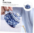 Uonlytech Ceramic Teapot, Blue and White Porcelain Travel Tea Kettle, Retro Portable Teapot with Handle