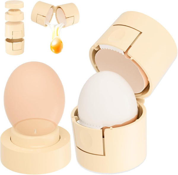 Upgraded 2 in 1 Egg Shell Opener, Hard Boiled Egg Peeler Cracker