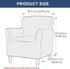 1-Piece, 30x25x25 inches, 34 HAOYONG Banquet Armchair Slipcover - Premium Stretch Jacquard Chair Cover, Removable