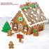 Sakolla Gingerbread House Cookie Cutter Set (Set of 10) - 3D Christmas Cookie Cutters with Gift Box