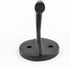 Renovators Supply Manufacturing Black Wrought Iron Wall Coat Hook - Durable 1.6" L Single Hooks for Towel, Kitchenware,