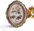 CISOO Vintage Oval Picture Frame 5x7 Antique Photo Frame for Table Top Display and Wall Hanging (Bronze Gold)