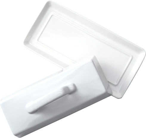 Countertop. Bruntmor Ceramic Butter Dish With Lid. Butter Holder/ Tray/ Storage With Lid And Handle. Porcelain Butter