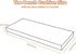 Navenwelle 32x12x2 Linen Bench Cushion, Strengthen Breathable Indoor Seat Cushions, High-Density Bench Pad