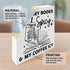coimiao Book Lover Desk Decor, Reader Librarian Bookworm Bookish Decoration for Home Bedroom Office Bookshelf Wooden