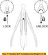 Set of 3 Mini Tongs with Silicone Tips, 7-Inch Kids Serving Tongs (White)